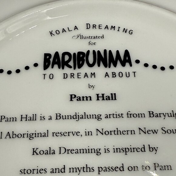 Baribunma Koala Dreaming By Pam Hall Austrailian 8" Plate - Picture 4 of 6